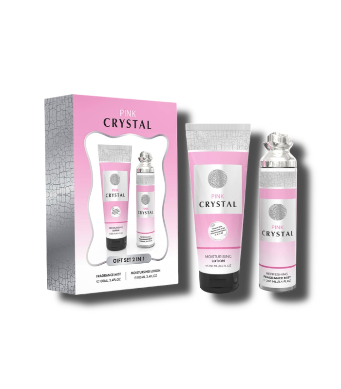 Emper Crystal Pink Set 250ml/6.8oz Colonia + Locion Hidratante Women