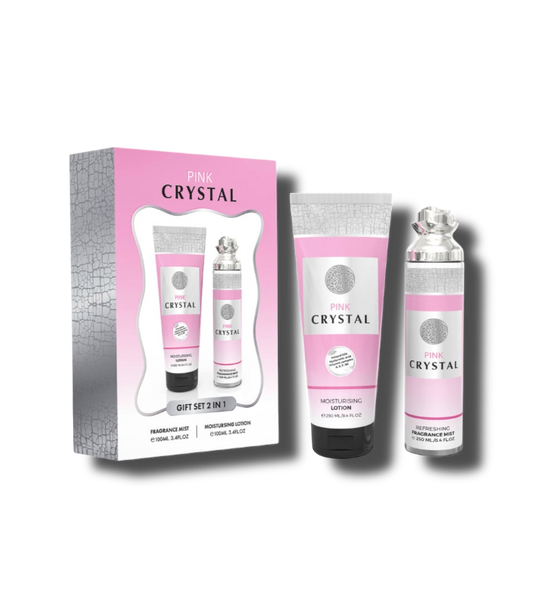 Emper Crystal Pink Set 250ml/6.8oz Colonia + Locion Hidratante Women