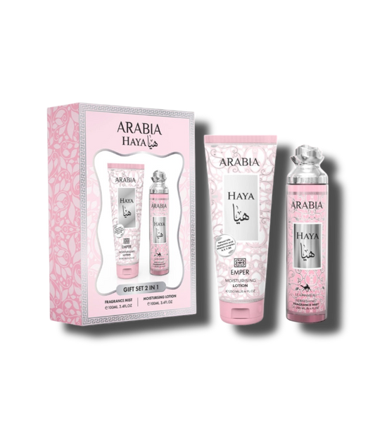 Emper Arabia Haya Gift Set 250ml/6.8oz Colonia + Locion Hidratante Women